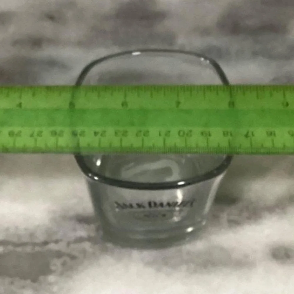 Jack Daniels Old No. 7 Lowball Glasses, Set of 2, Weighted Bottom Emboss Barware